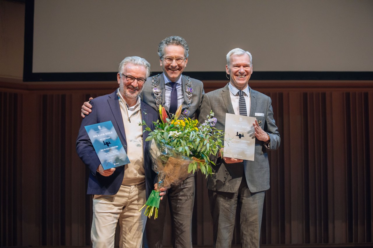 V.l.n.r. Eric Boselie, Jeroen Dijsselbloem, Peter Kentie